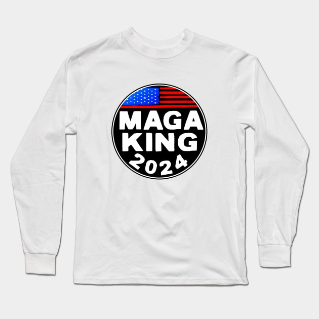 MAGA King Trump Biden 2024 Ultra Long Sleeve T-Shirt by heybert00